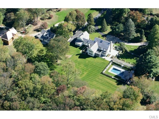 Top view shot of a luxury residential home